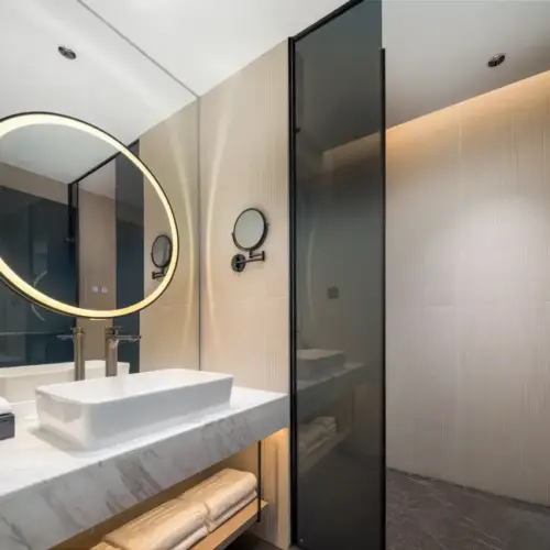 Yun He Double Bed Room (Fridge + Full-Length Mirror + Mobile Screen Projection + Electric Curtains)