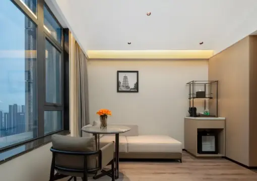 Yun He Double Bed Room (Fridge + Full-Length Mirror + Mobile Screen Projection + Electric Curtains)