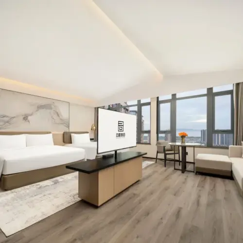 Yun He Family Room (Fridge + Full-Length Mirror + Mobile Screen Projection + Rotating TV)
