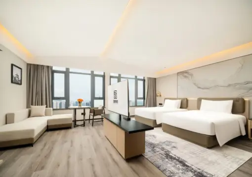 Yun He Twin Room (Fridge + Full-Length Mirror + Mobile Screen Projection + Rotating TV)