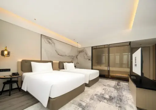 Yun He Twin Room (Fridge + Full-Length Mirror + Mobile Screen Projection + Rotating TV)